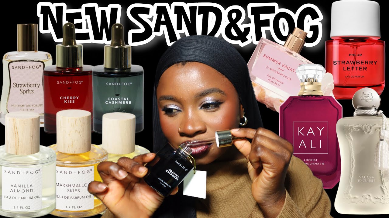NEW SAND AND FOG PERFUME OILS|MARSHMALLOW SKIES|VANILLA ALMOND|COASTAL CASHMERE|VANILLA CAKE & MORE!