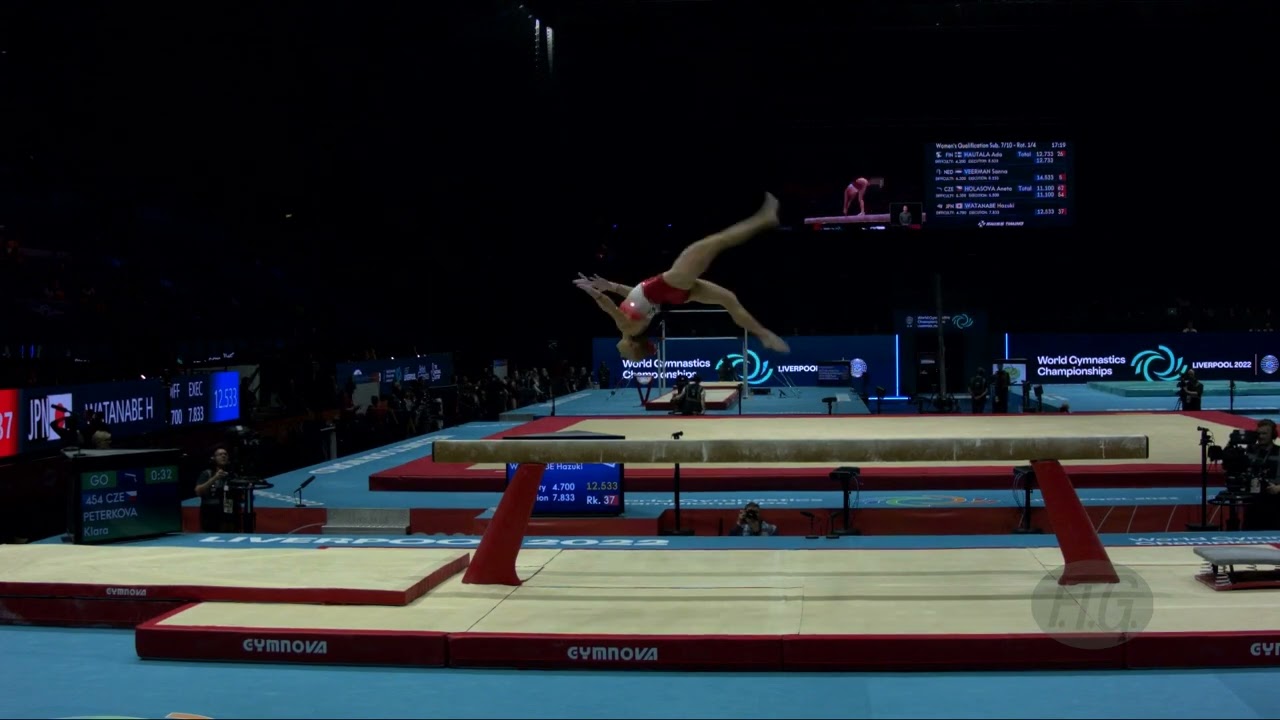 PETERKOVA Klara (CZE) - 2022 Artistic Worlds, Liverpool (GBR) - Qualifications Balance Beam