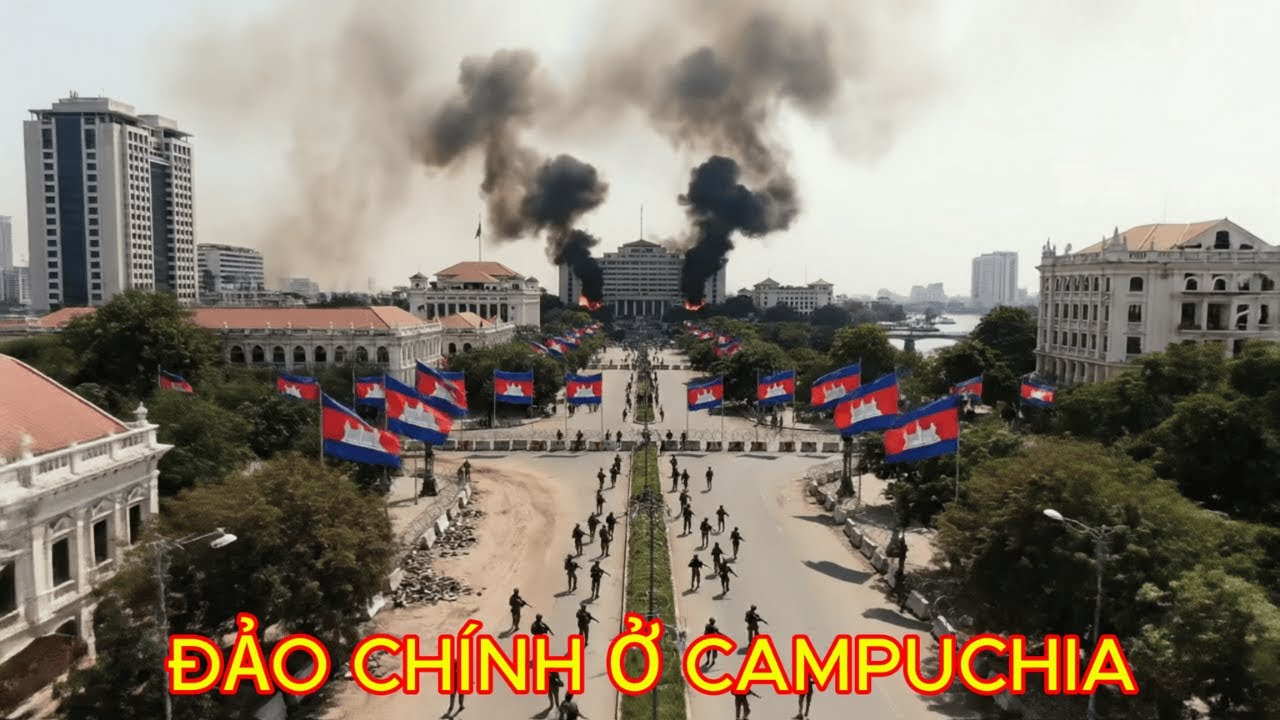 CAMPUCHIA NỘI CHIẾN : Tướng Campuchia Đưa 300000 Quân Bao Vây Phnôm Pênh - Hunsen Trốn Trong Đêm
