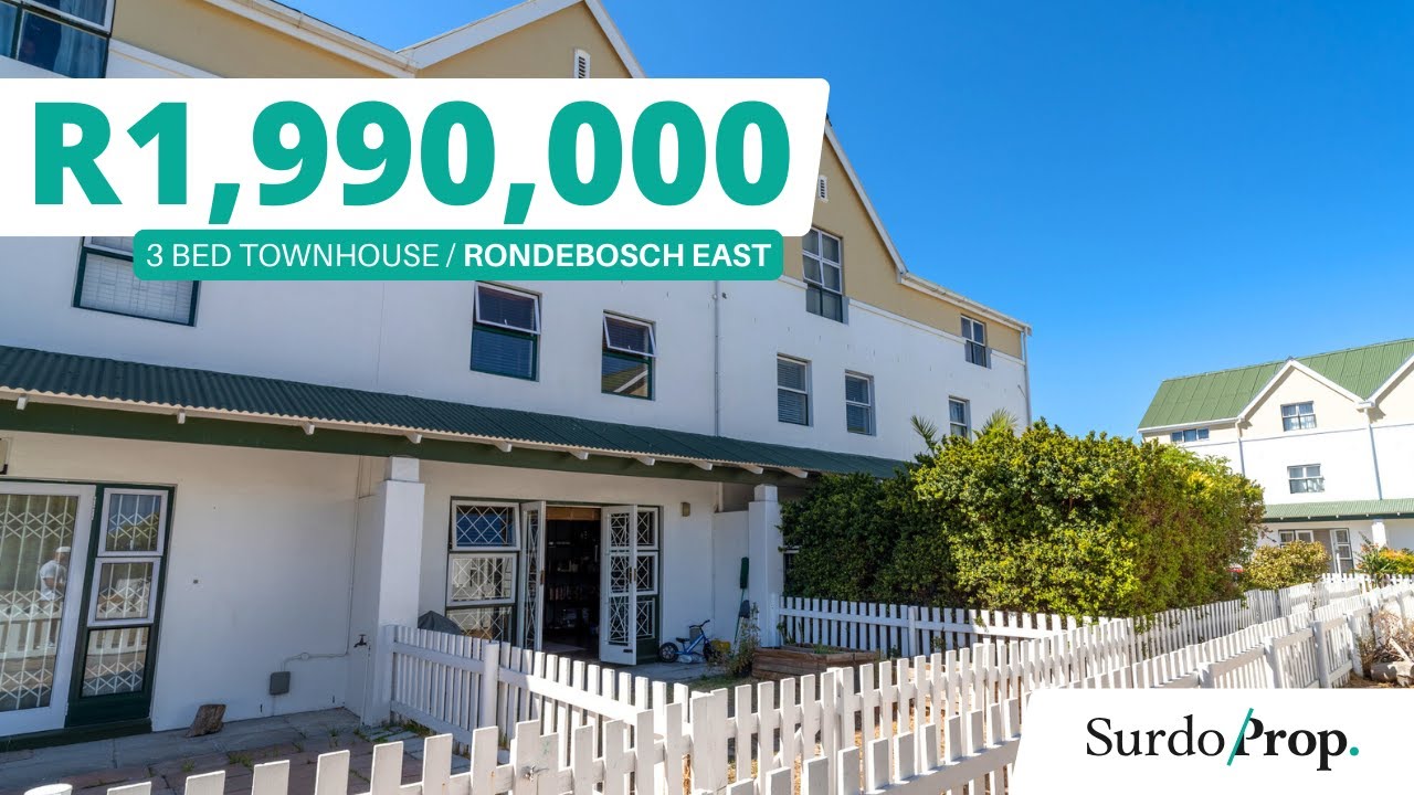 Charming 3-Bedroom Townhouse, Enjoy Secure Living at Rondebosch Close