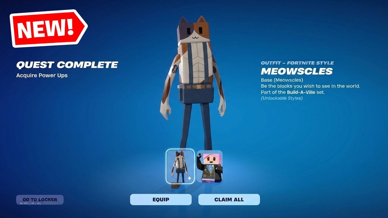How to EASILY Acquire Power ups Fortnite - How to get Meowscles Wrixel Style in Fortnite