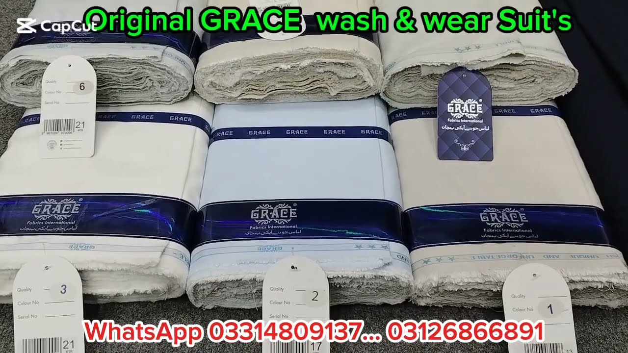 Original Grace summer special Suit price / Grace wash and wear fabric wholesale / اصلی گریس