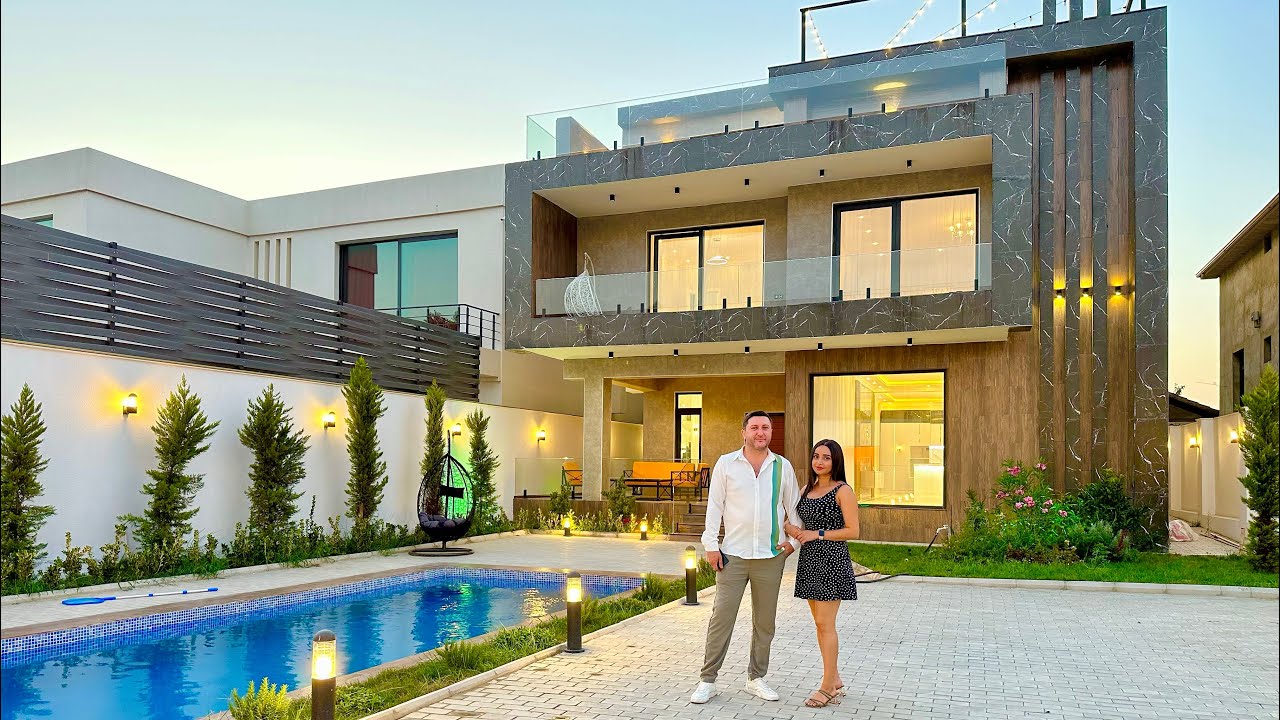 Buzovna yolunda cox gozel dizaynla modern bag 490000 AZN +994552206757