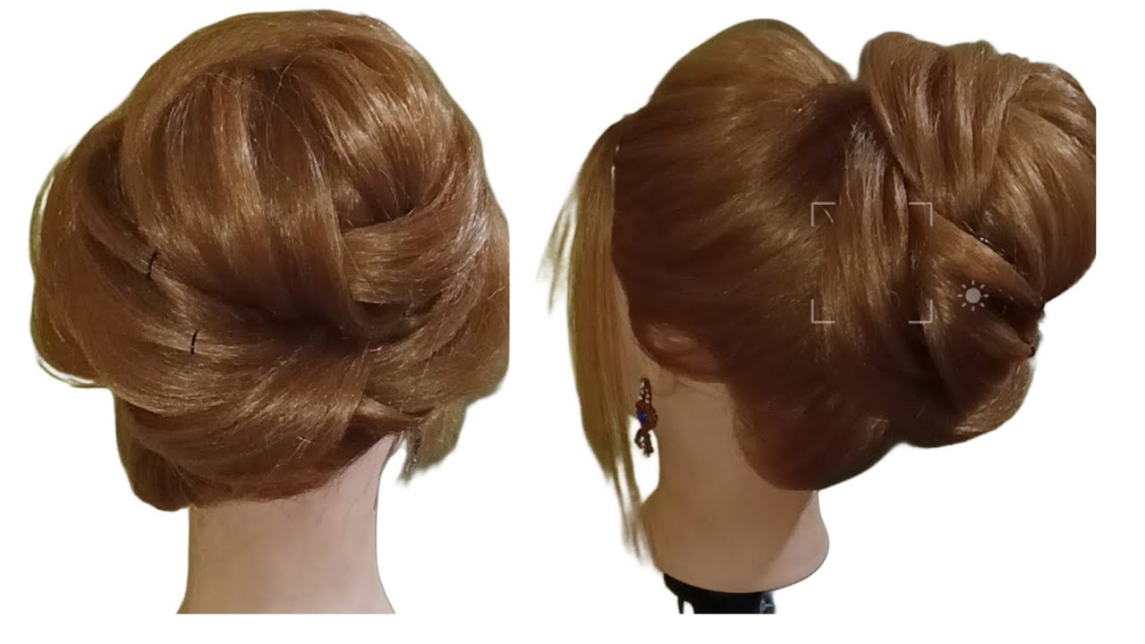 Fashionable hairstyles for girls ।। High-Fashion Buns: Creating Advanced Updos at Home।। @neha78sah