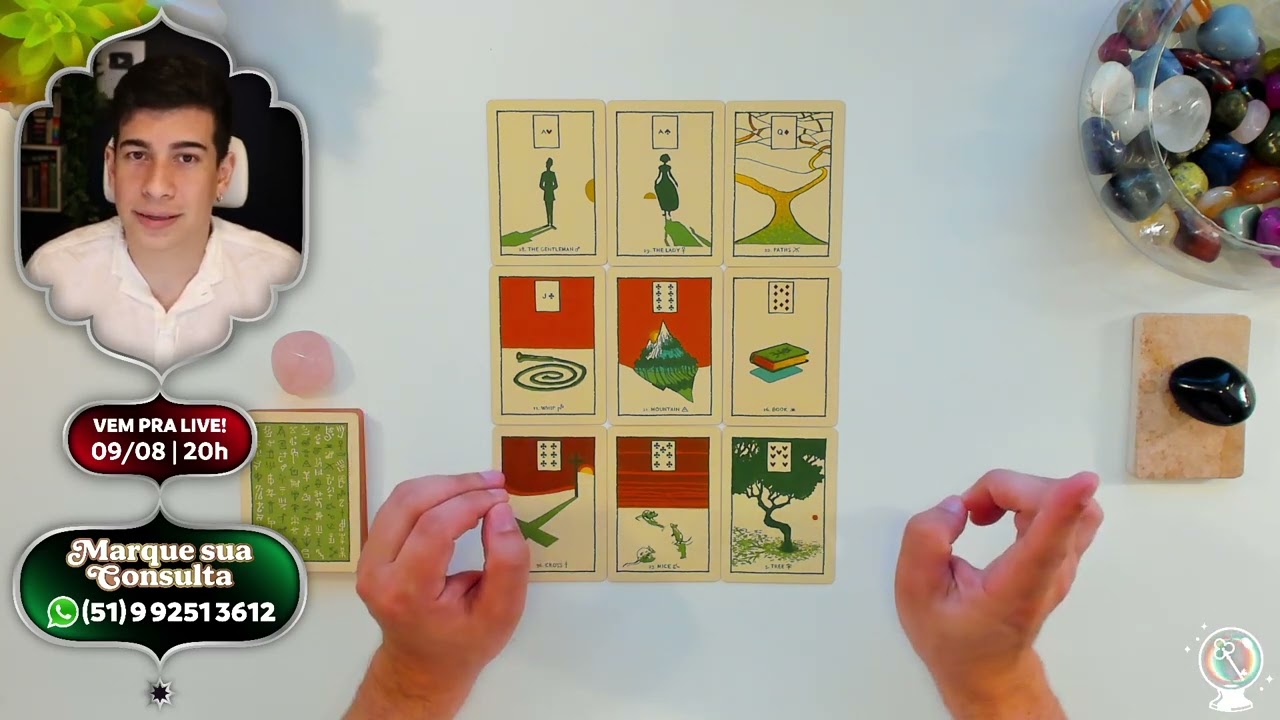 SUA VIDA AMOROSA EM 9 CARTAS! | Chave da Fortuna
