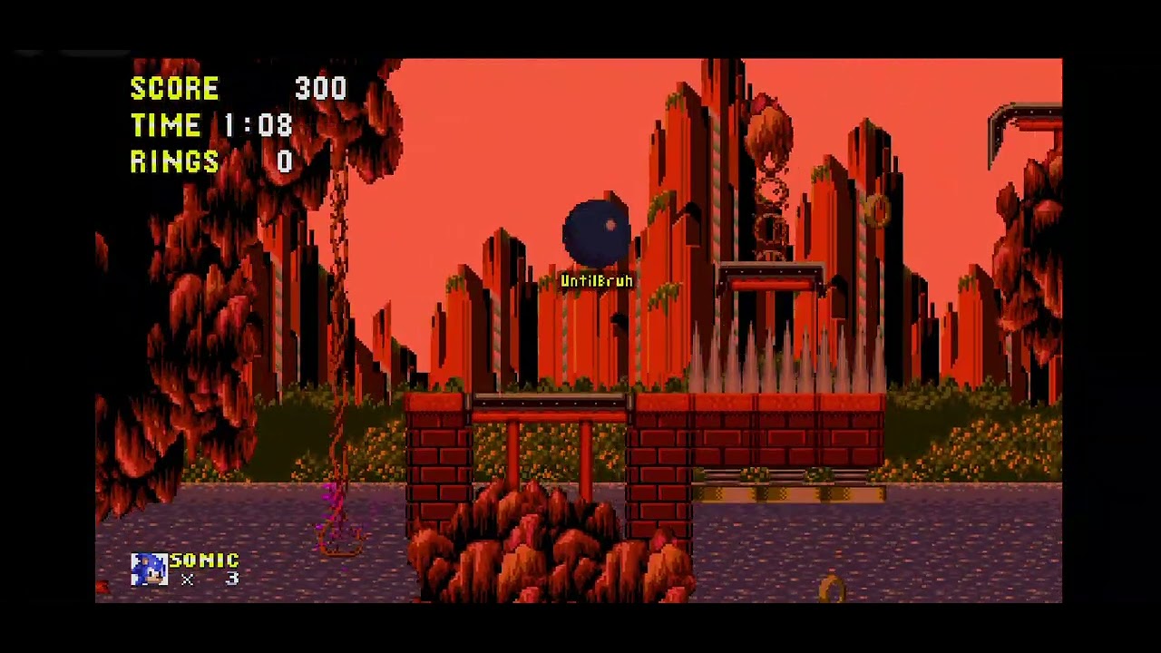 Classic Sonic Simulator Test | Ancient Canyon ACT 1 | UntilBruh