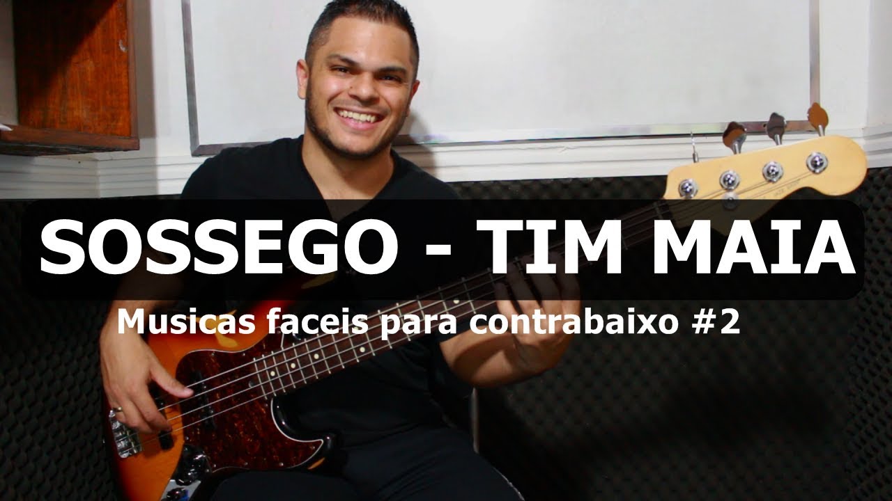 🔴 SOSSEGO - Tim Maia | Musicas F&aacute;ceis para Contrabaixo | Ryan Souza