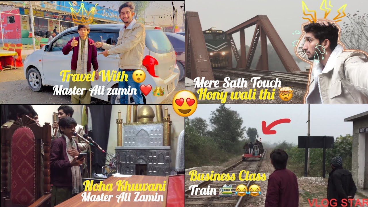 Aj Ka Safar Master Ali Zamin k Sath Travel to Sialkot Majlis Azadari #masteralizamin
