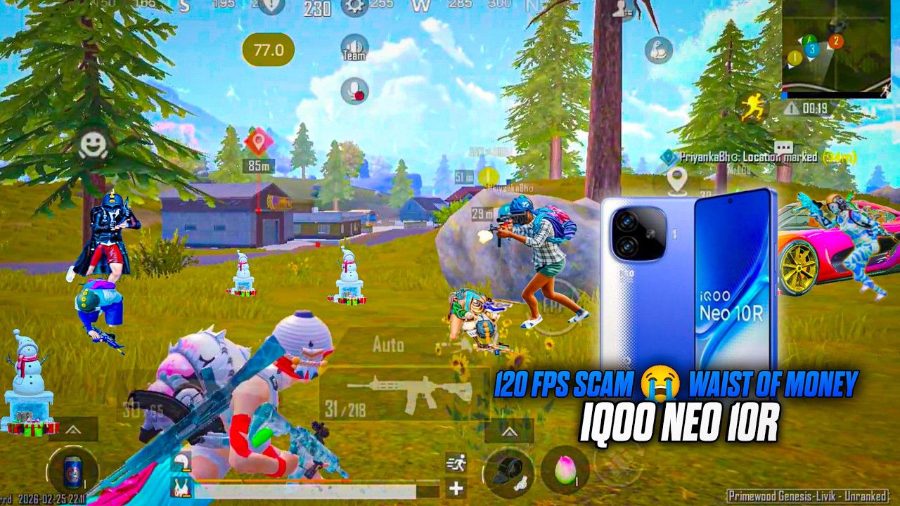 120 FPS SCAM WAIST OF MONEY 😭•IQOO NEO 10R🔥 • LIVIK GAMEPLAY 🥵•JADUGAR GAMING