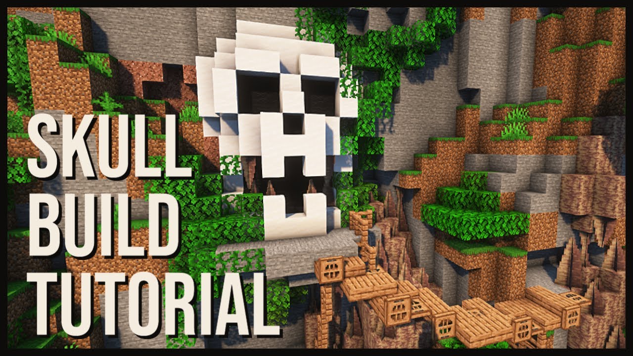 Skeleton Skull - Minecraft Build Tutorial