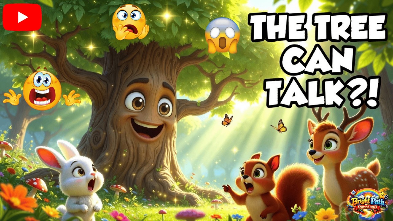 Animals Discover a Talking Tree! 🌳 | New Cartoons | Kids Animated Story | Save Nature