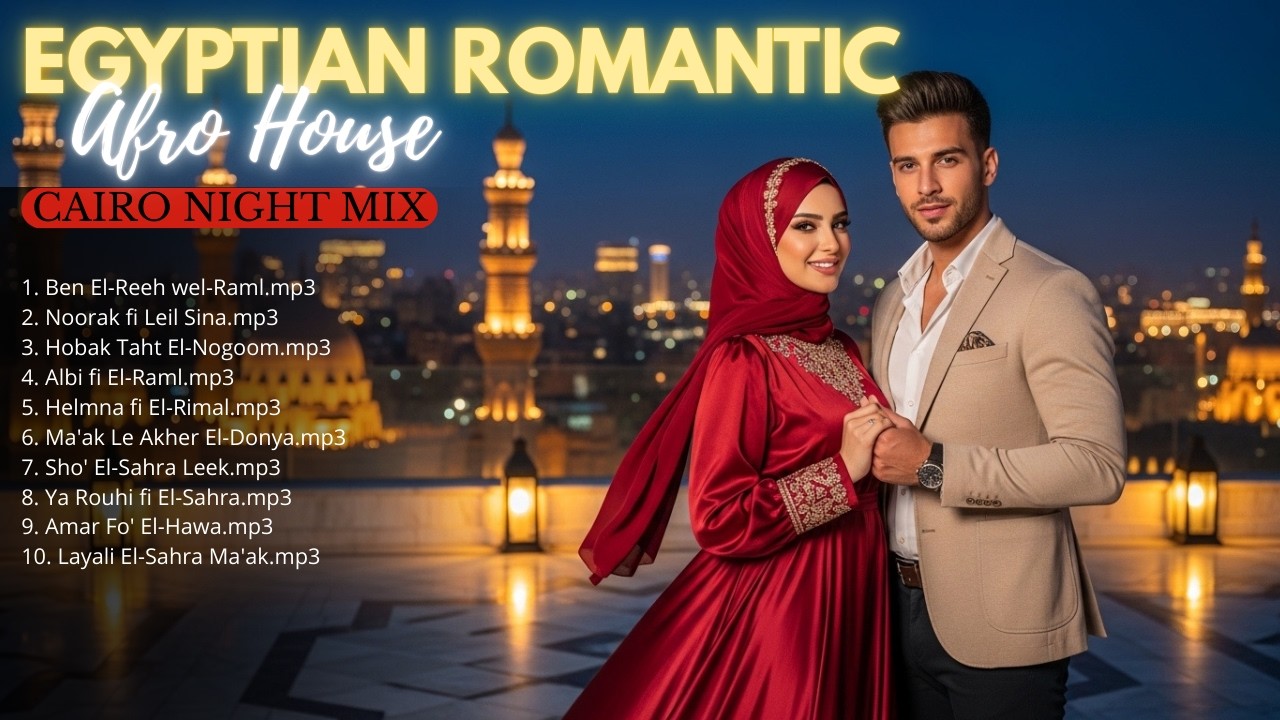 Egyptian Romantic Afro House ❤️ Arabic Love Song | Cairo Night Mix (Amr Diab Vibes)
