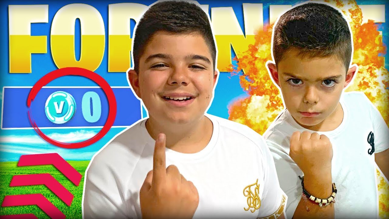 LE GASTO TODOS LOS PAVOS A MI HERMANO EN FORTNITE!!! SE ENFADA MUCHO