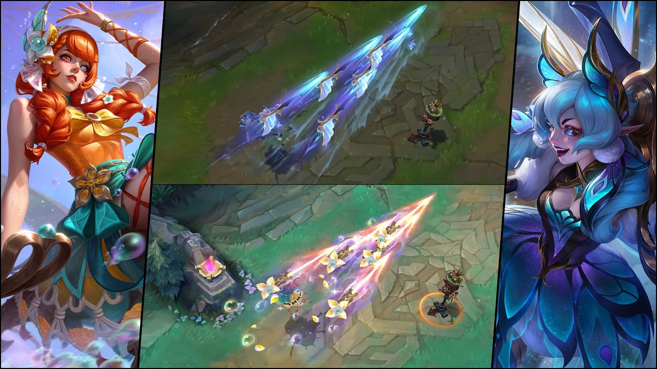 Faerie Court Gwen vs Island Vacation Gwen &ndash; Latest Skin Comparison || League of Legends: Wild Rift