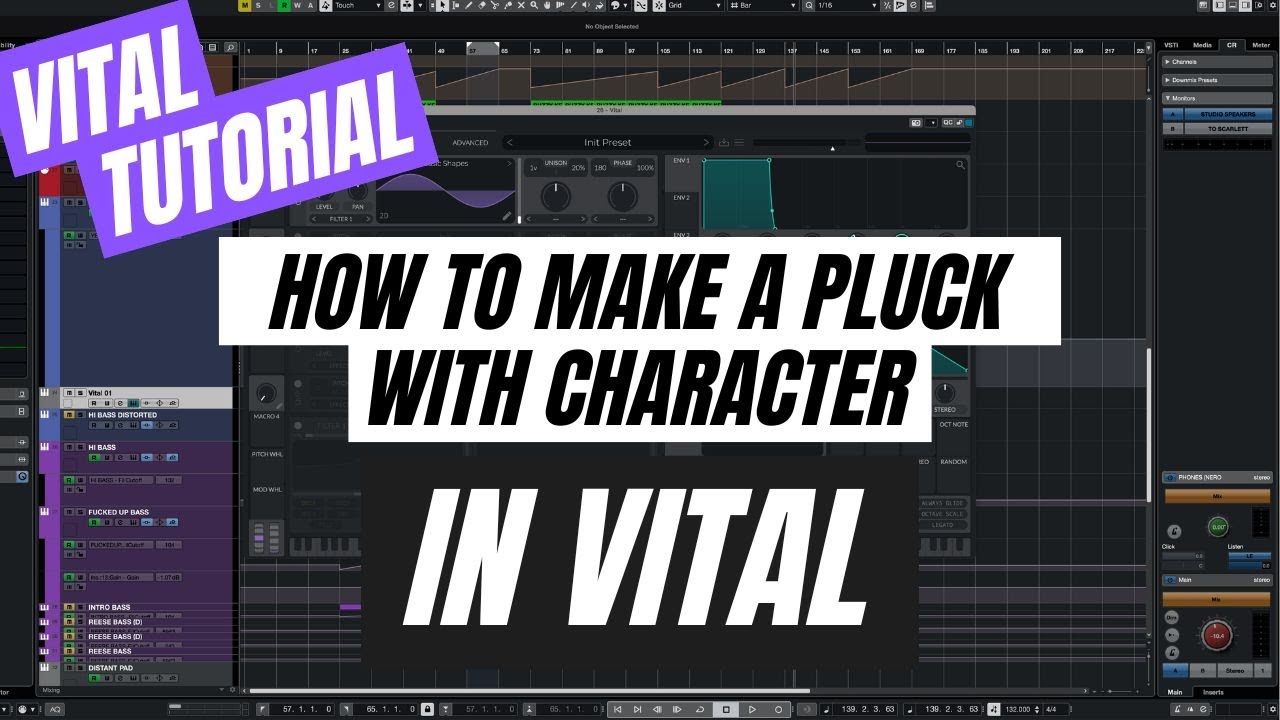 How to Make a Pluck Sound With Character in Vital [synth tutorial]