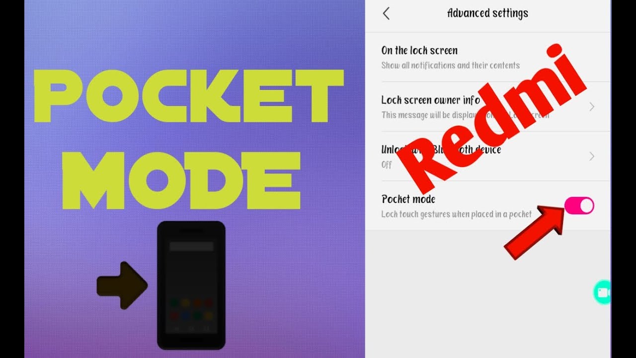 How to Enable Pocket Mode On Redmi 6A mobile