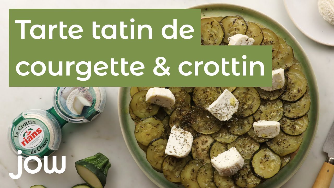 Recette de la Tatin de courgette & crottin