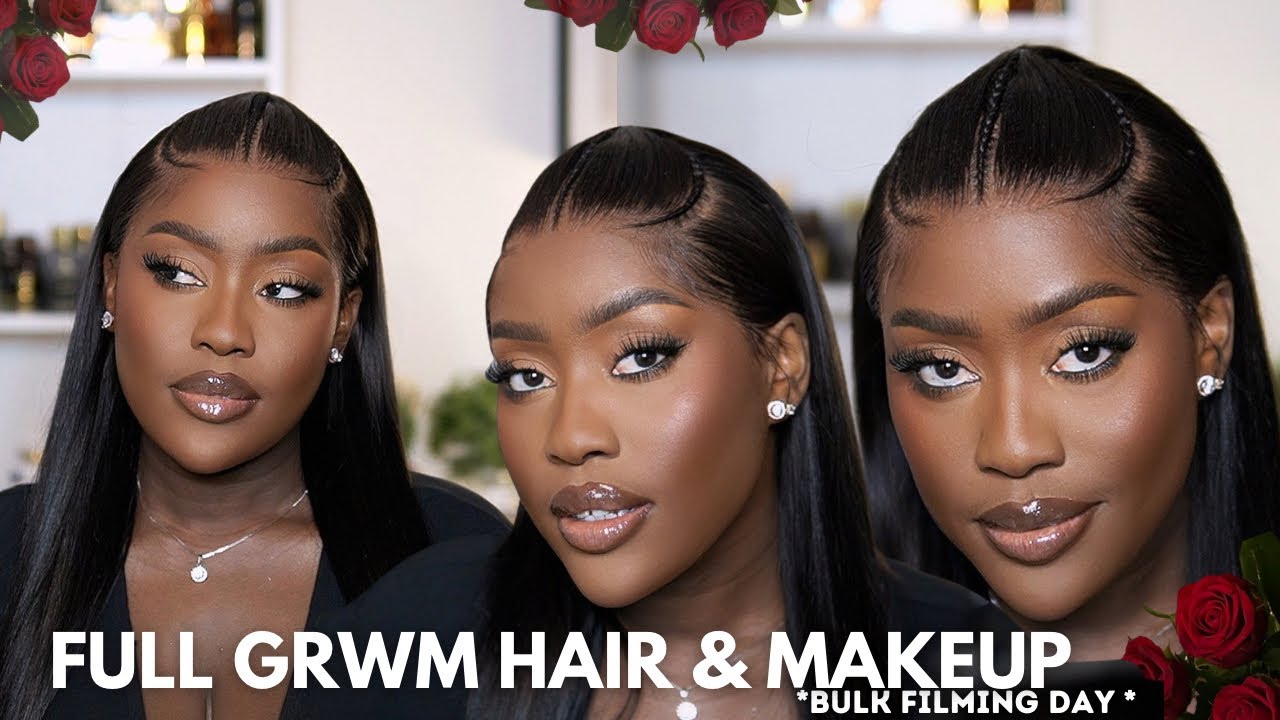 GRWM Makeup & Hair *New* Viral Pre Braided Frontal|Pre Everything For Lazy Girls Ft Alipearl Hair