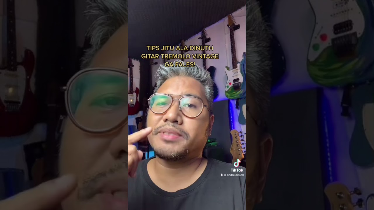 TIPS BIAR GITAR TREMOLO LO GA FALES ALA GUE! #andredinuth #fyp #shorts #gitarisindonesia