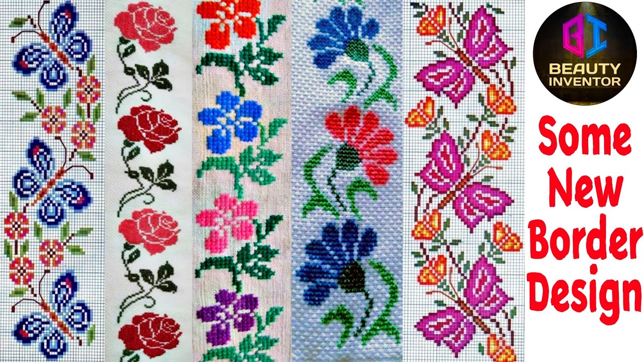 Some New Colourful Cross Stitch Ason Border Designs for Everything