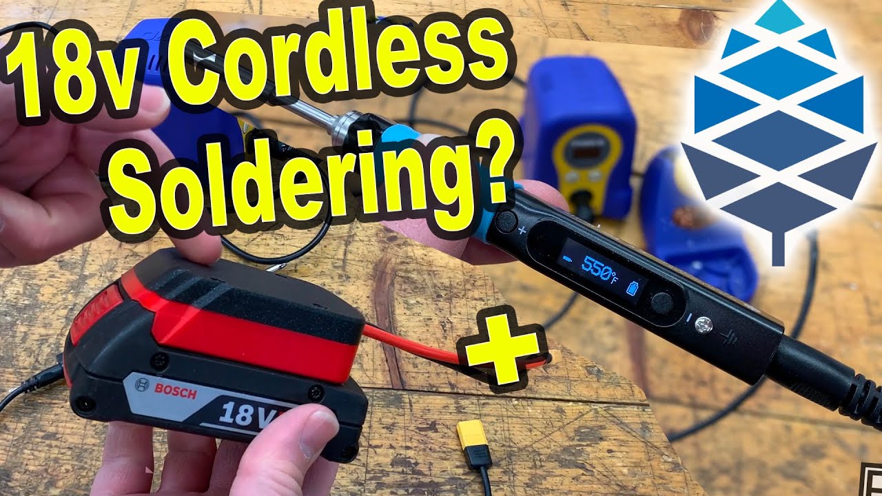 3D Printed Cordless Tool Battery Adapter for PINECIL Soldering Iron