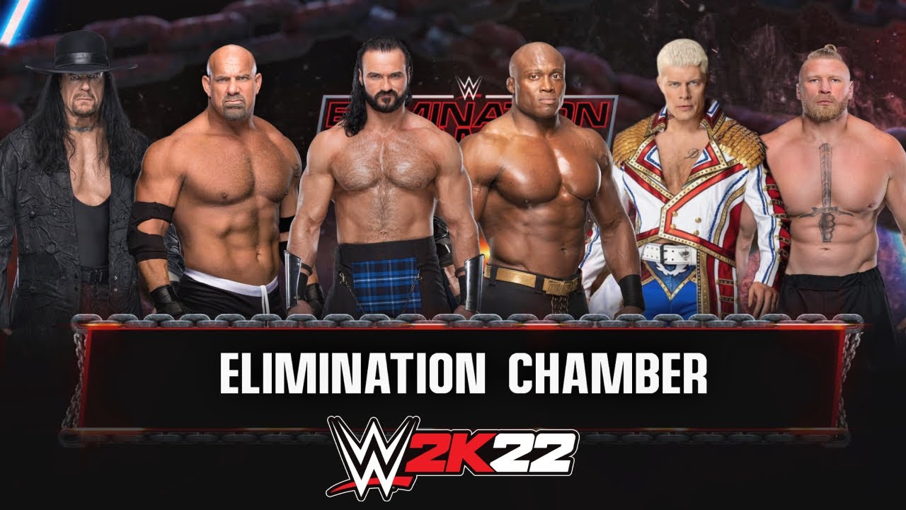 6-Man Elimination Chamber Match Full Gameplay #3 | WWE 2K22 | 4K