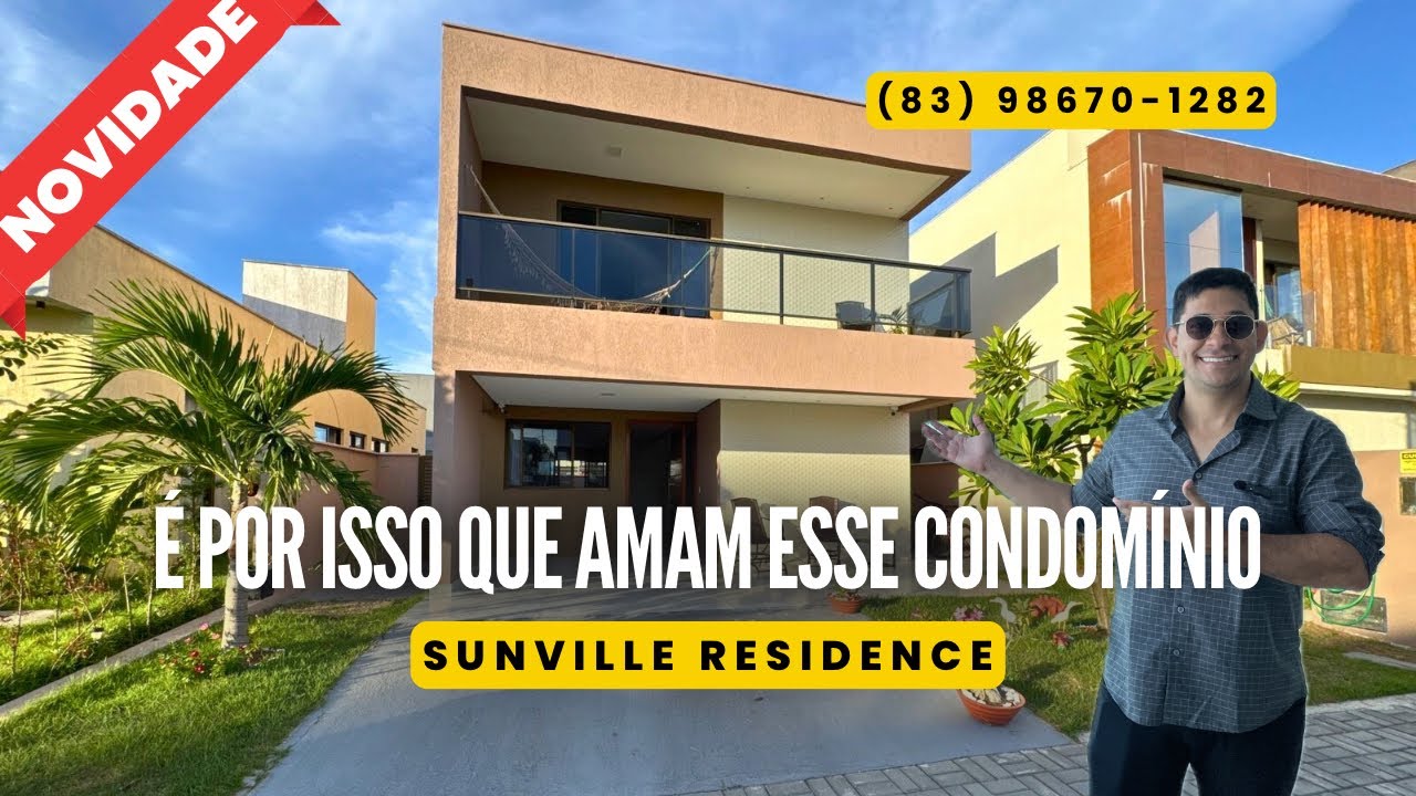 🟢R$ 1M | CASA DUPLEX COM VALOR DE OPORTUNIDADE NO SUNVILLE RESIDENCE, 4 QUARTOS, CLOSET| JOÃO PESSOA