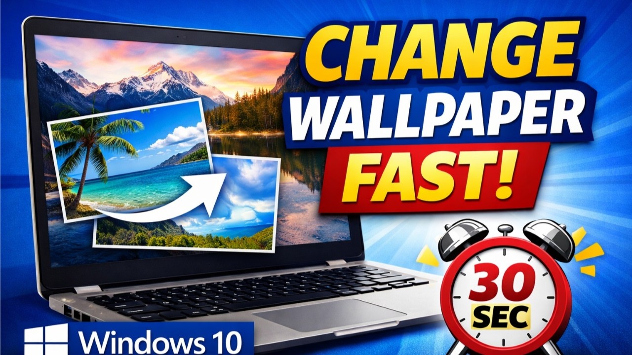 How to Change Wallpaper in Laptop Windows Tutorial | Change Laptop Background Windows 10 -11 Guide