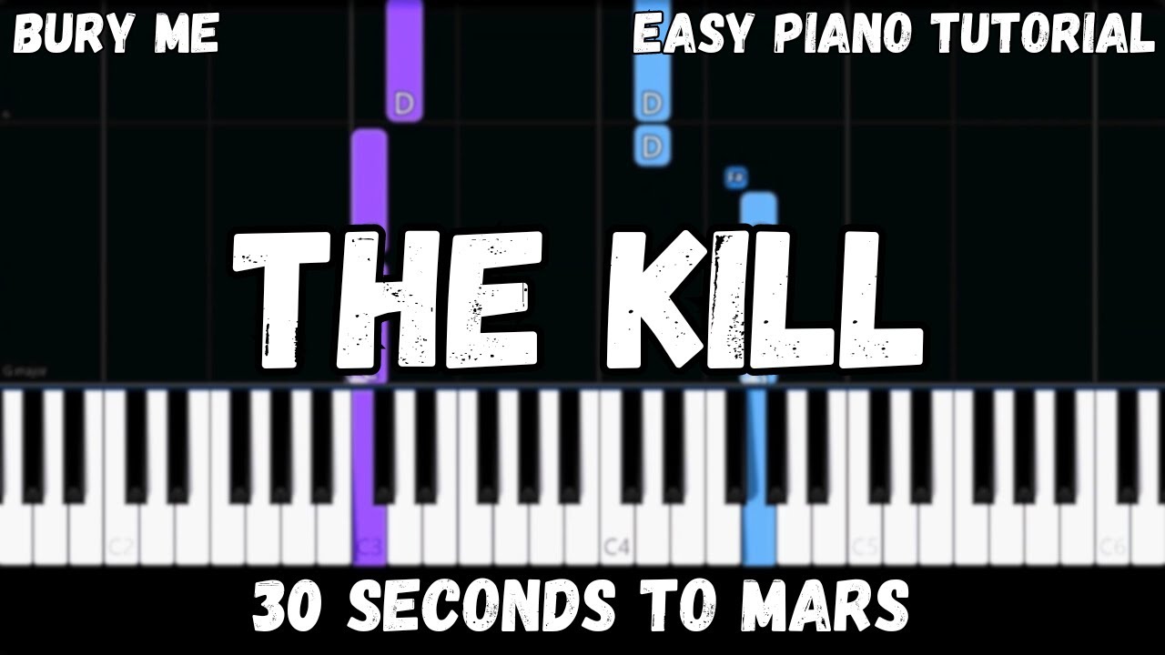 30 Seconds To Mars - The Kill (Easy Piano Tutorial)