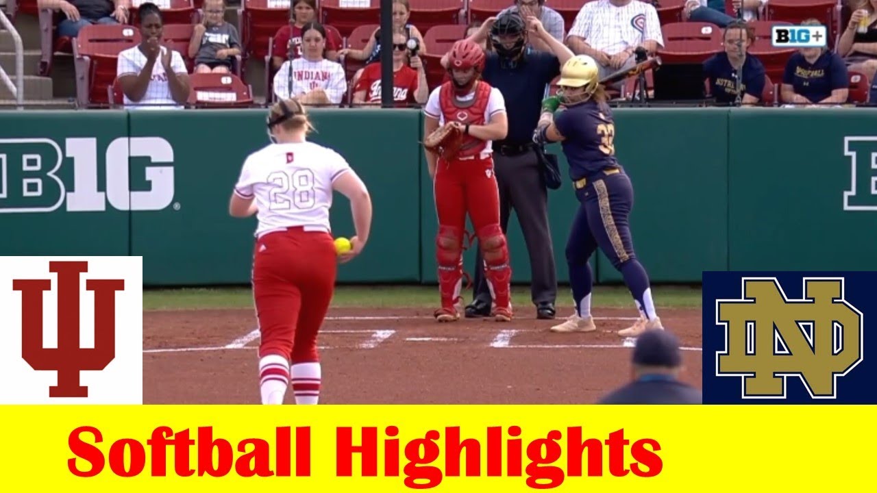 Notre Dame vs Indiana Softball Game Highlights, April 16 2024