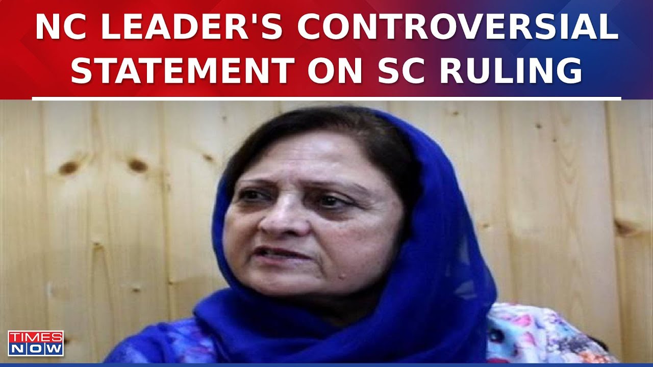 NC Leader Shameema Firdous Sparks Controversy Over SC Ruling On Muslim Women's Maintenance