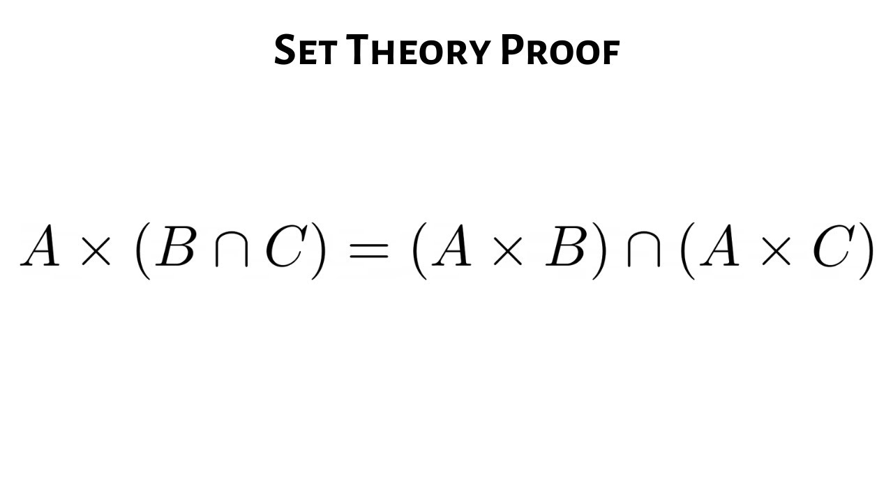 How to Prove the Cartesian Product of Sets Distributes Over the Intersection of Sets