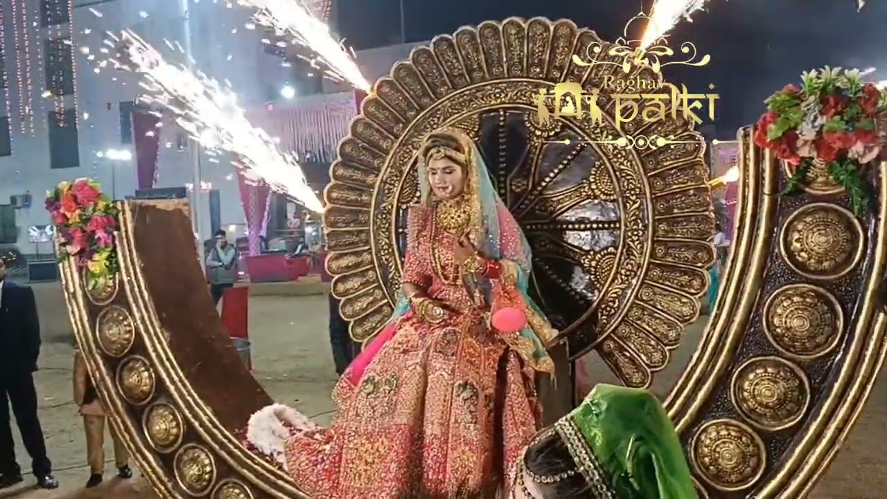 Padmavati theme Bride entry cart   #raghavpalkiwala#love #lovebirds #coupleentry