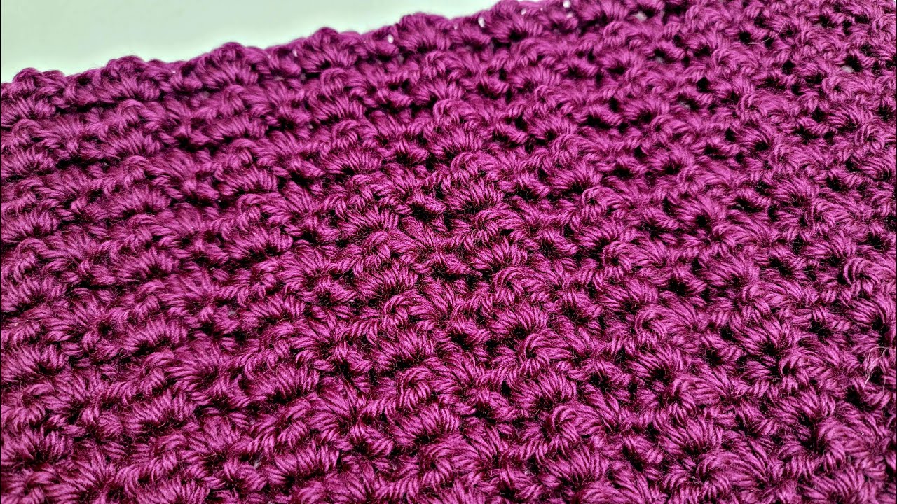 How To Crochet An EASY Stitch For Blankets and Scarfs - Double Crochet Trio Stitch