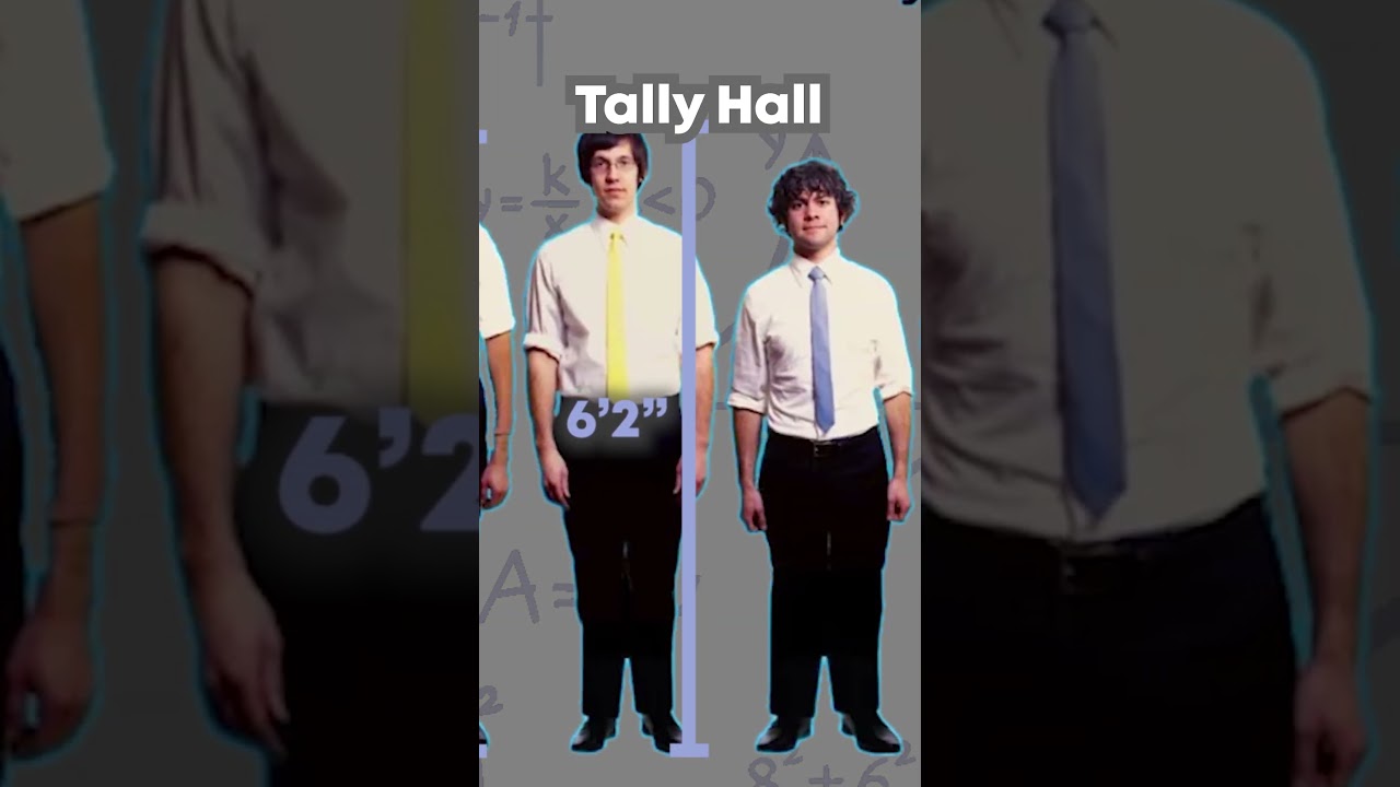 TALLY HALL Height Comparison #shorts #didyouknowthat