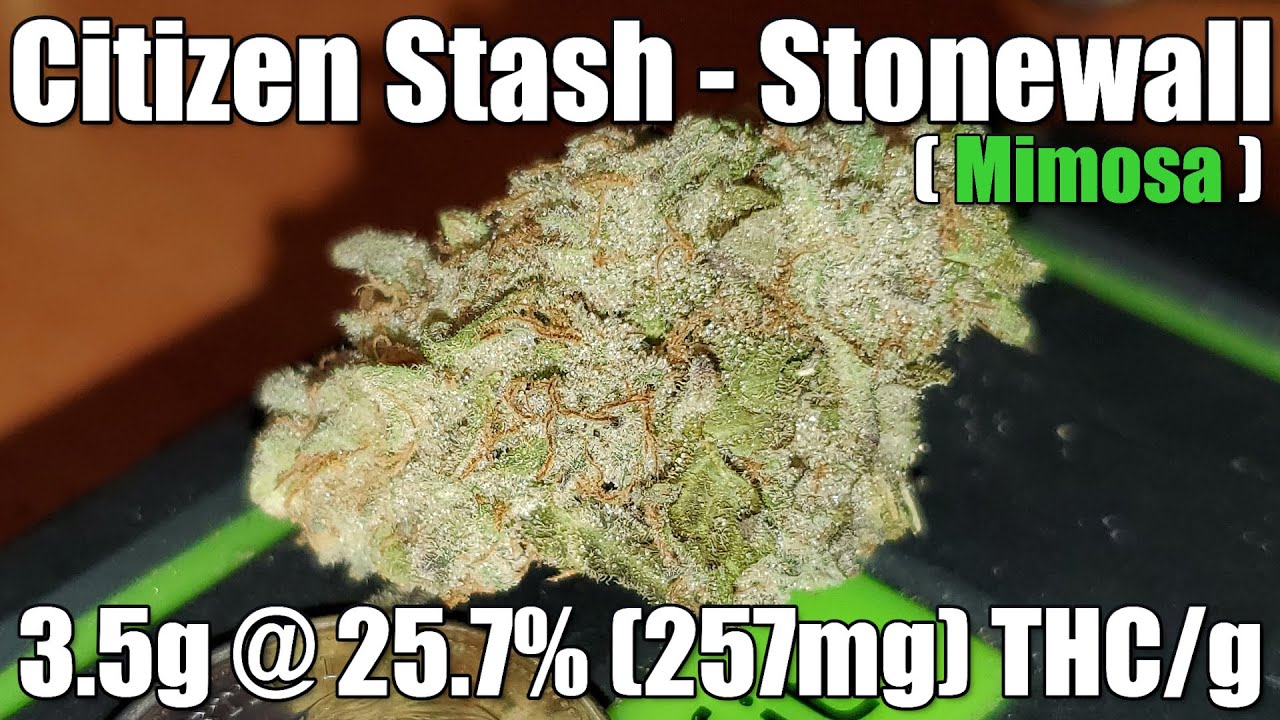 Citizen Stash - Stonewall - Unboxing Review - 3.5g @ 25.7% (257mg) THC/g (+Extreme Closeups)