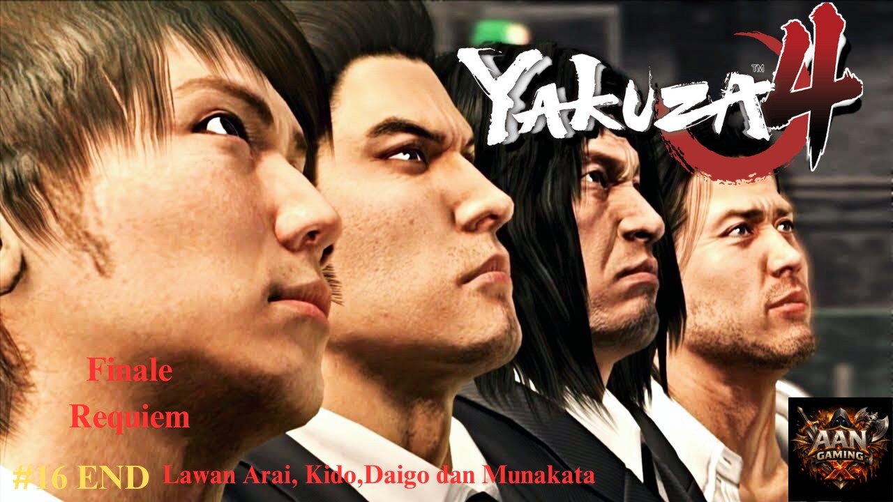 Lawan Arai, Kido,Daigo dan Munakata  Yakuza 4 Remastered PC Hard Mode #16 End