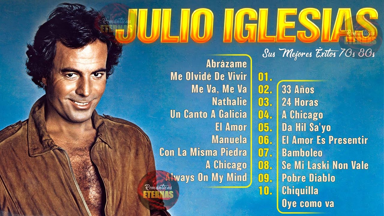 Julio Iglesias 20 Super Grandes Éxitos ~ Julio Iglesias Lo Mejor Canciones Baladas