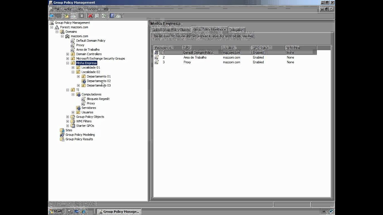 GPO - Enforce - Rompendo o Bloqueio de Herança