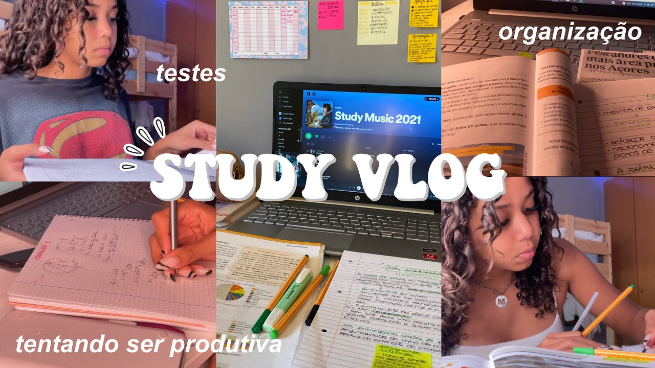 STUDY VLOG 📚| *fim de semana de estudos, organização, tentando ser produtiva*