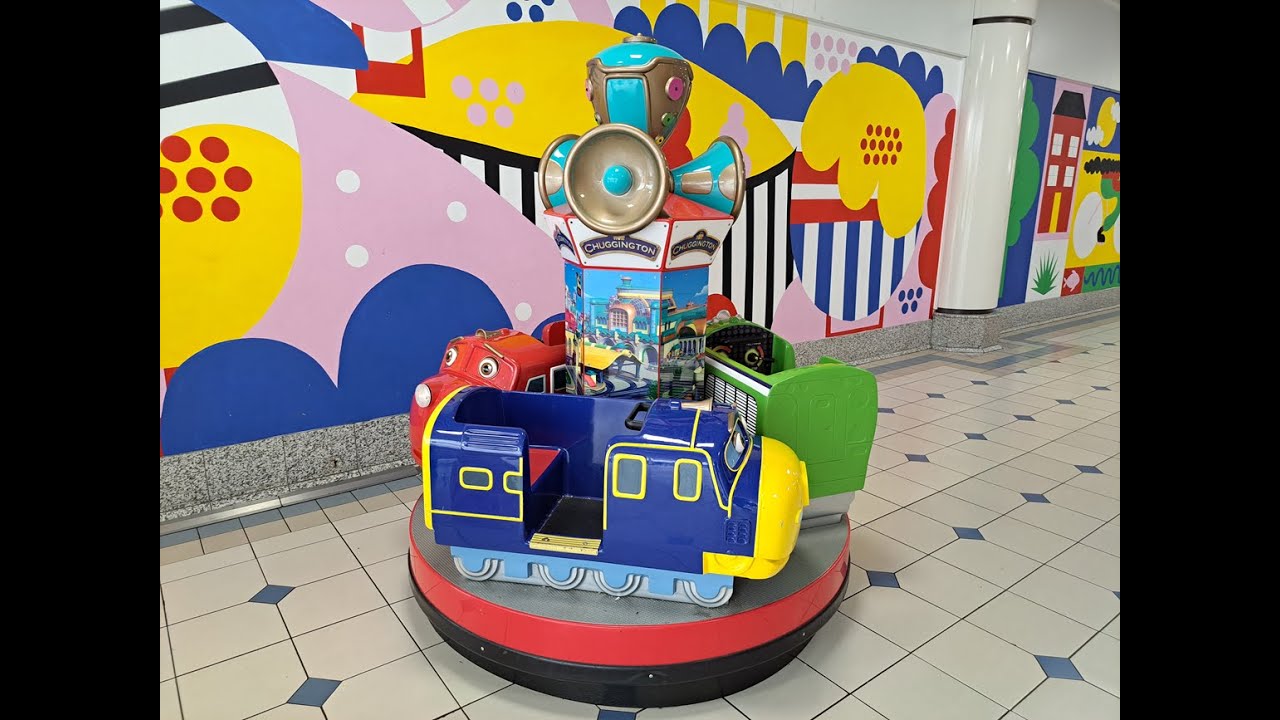 2010s Ride On!  Entertainment Coin Operated Roundabout Kiddie Ride - Chuggington Carousel