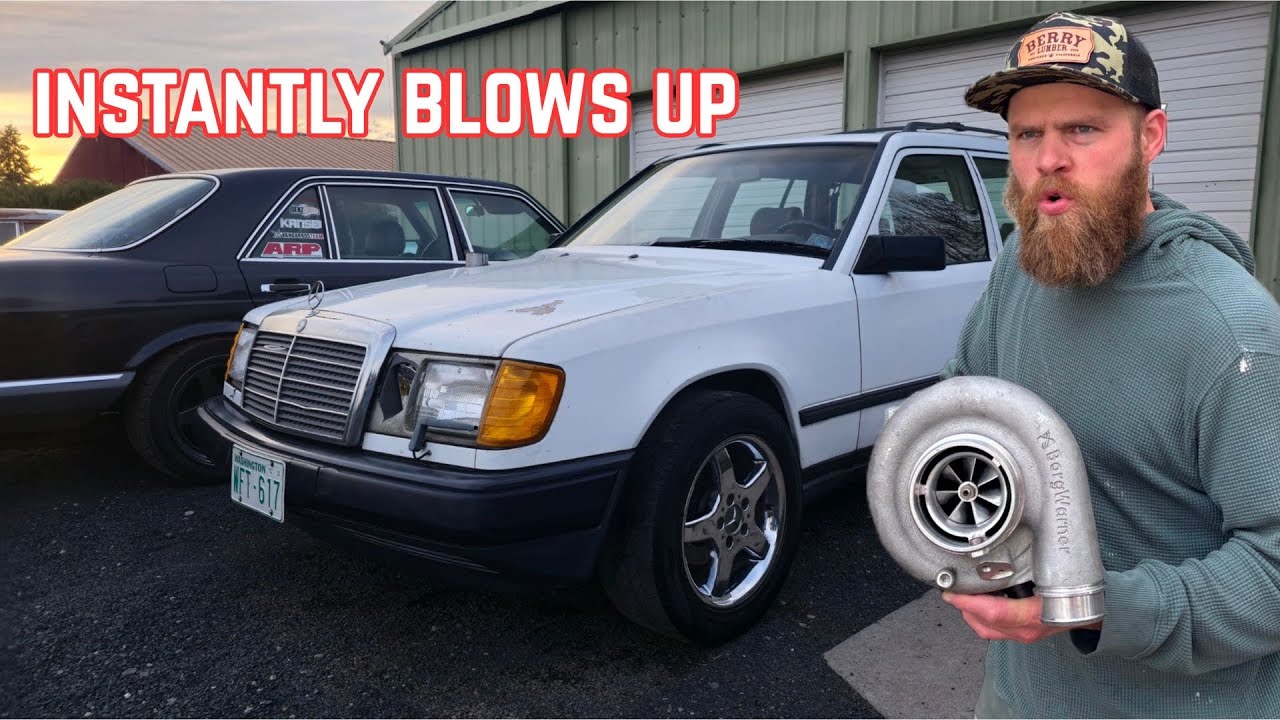 400HP in 3 Hours, Mercedes OM603 Wagon gets BIG TURBO