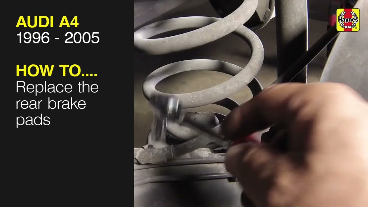 How to Replace the rear brake pads on the Audi A4 1996 to 2001