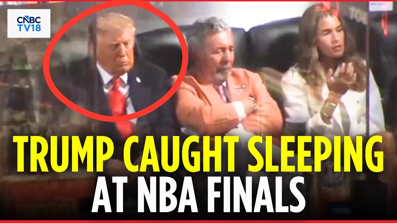 WATCH: President Trump Falls Asleep at NBA Finals Game Between Knicks and Spurs at MSG Arena | N18G