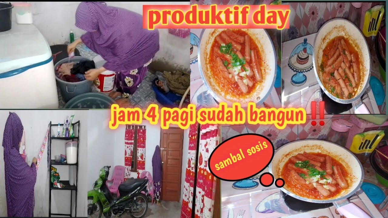 AKTIVITAS IRT BANGUN DARI JAM 4 PAGI|produktif day bangun tidur dari jam 4 pagi⁉️#wilenchannel