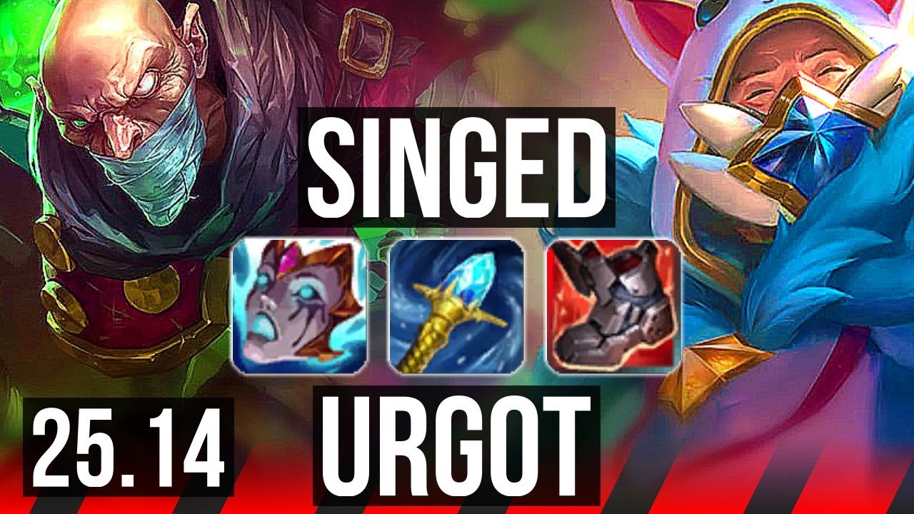 SINGED vs URGOT (TOP) | 600+ games | EUW Master | 25.14