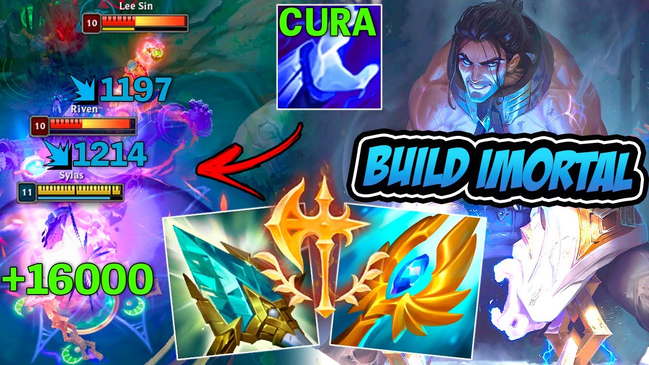 SYLAS MID FICA IMORTAL COM ESSA BUILD *cura infinita* - LEAGUE OF LEGENDS