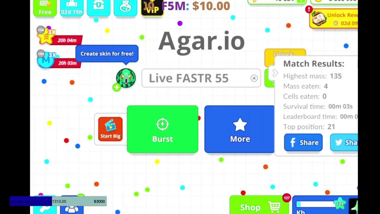 بث فاستر اقاريو live fastr agario🔥