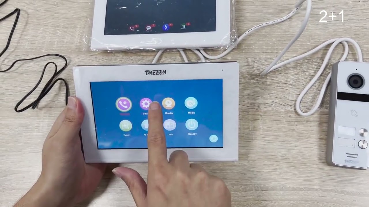 How to Wire diagram for TMEZON wireless intercom system MZ-IP-V718TW & MZ-VDP-PW201
