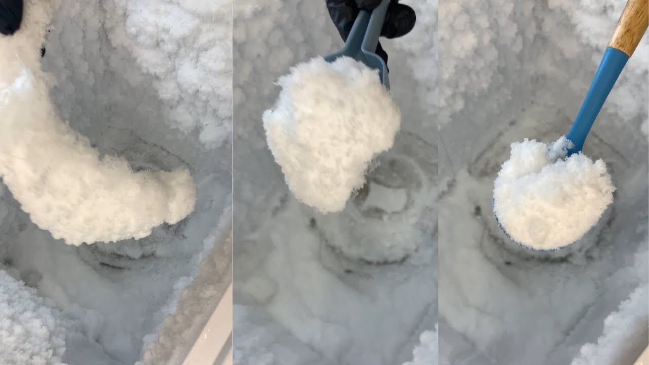 ICE EATING ASMR | FREEZER FROST EATING | SCOOPFULS | CHUNKS | SPOONFULS & HANDFULS ❄️ #asmr #foryou 